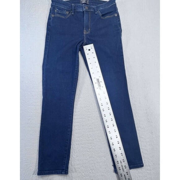 Abercrombie & Fitch Harper Jeans Size 27 Low Rise Ankle Dark Wash Women's - Picture 10 of 13